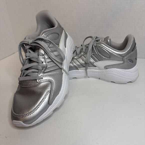 Adidas Womens Cloudfoam Comfort 9 Cosmic Silver Walking Running Athleisure - Picture 1 of 7